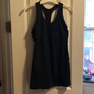 Black lululemon racerback cutout top